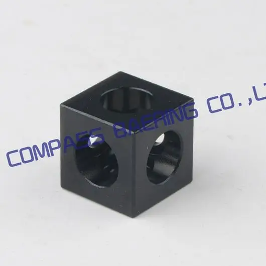 Free Shipping! 2pcs/Lot 3D Printer CNC Parts Openbuilds V-slot Three Corner Cube Corner Prism Connector Adjustable Wheel Bracket