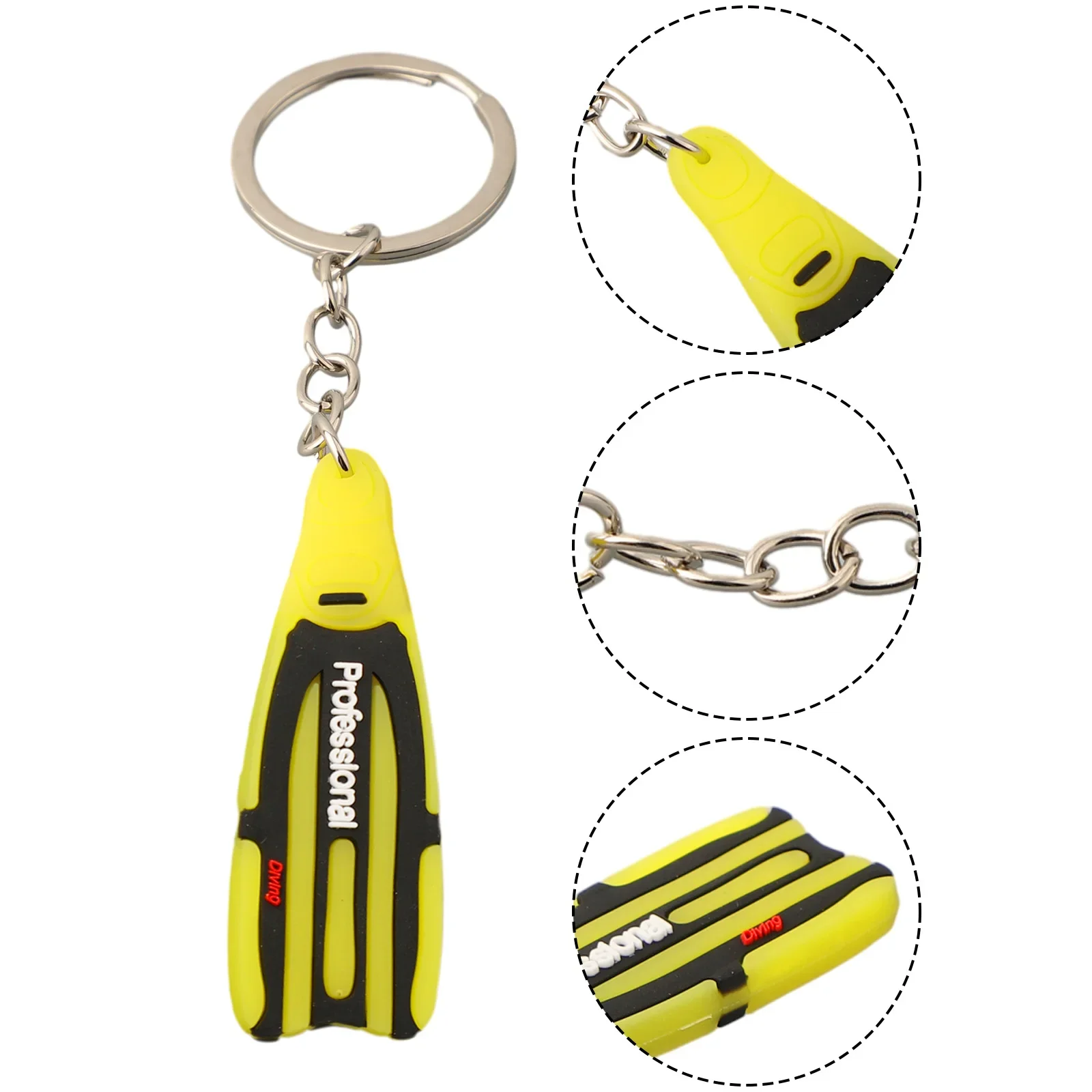 ScubaDivingFinKeyChainKeyChainFlipperKeyringDiverDivingGift