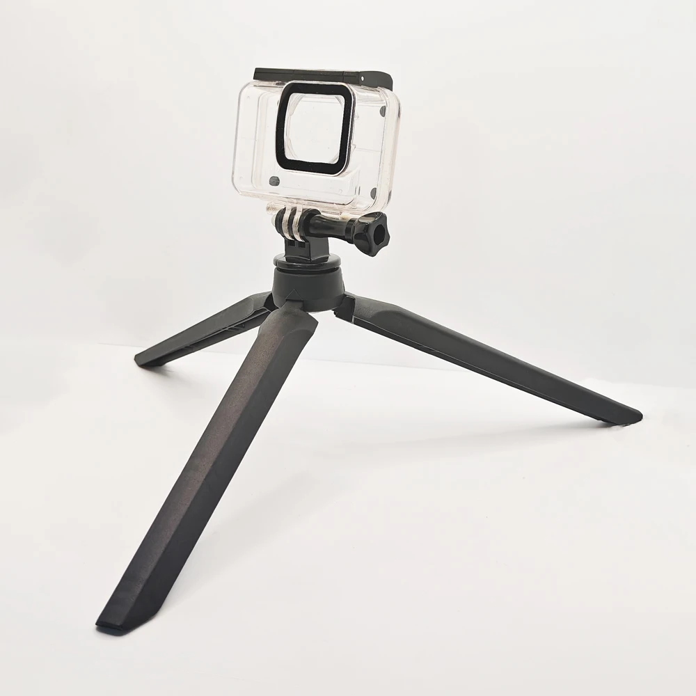 Mini Desktop Tripod With Screw Adapter for GoPro Hero 13 12 11 10 9 8 7 insta360 SJCAM AKASO DJI OSMO Action 5 PRO 4 3 2 Camera