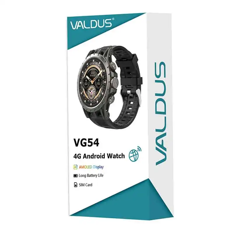 VALDUS VG54 Smartwatch AMOLED With SIM Card HD Camera For Man 