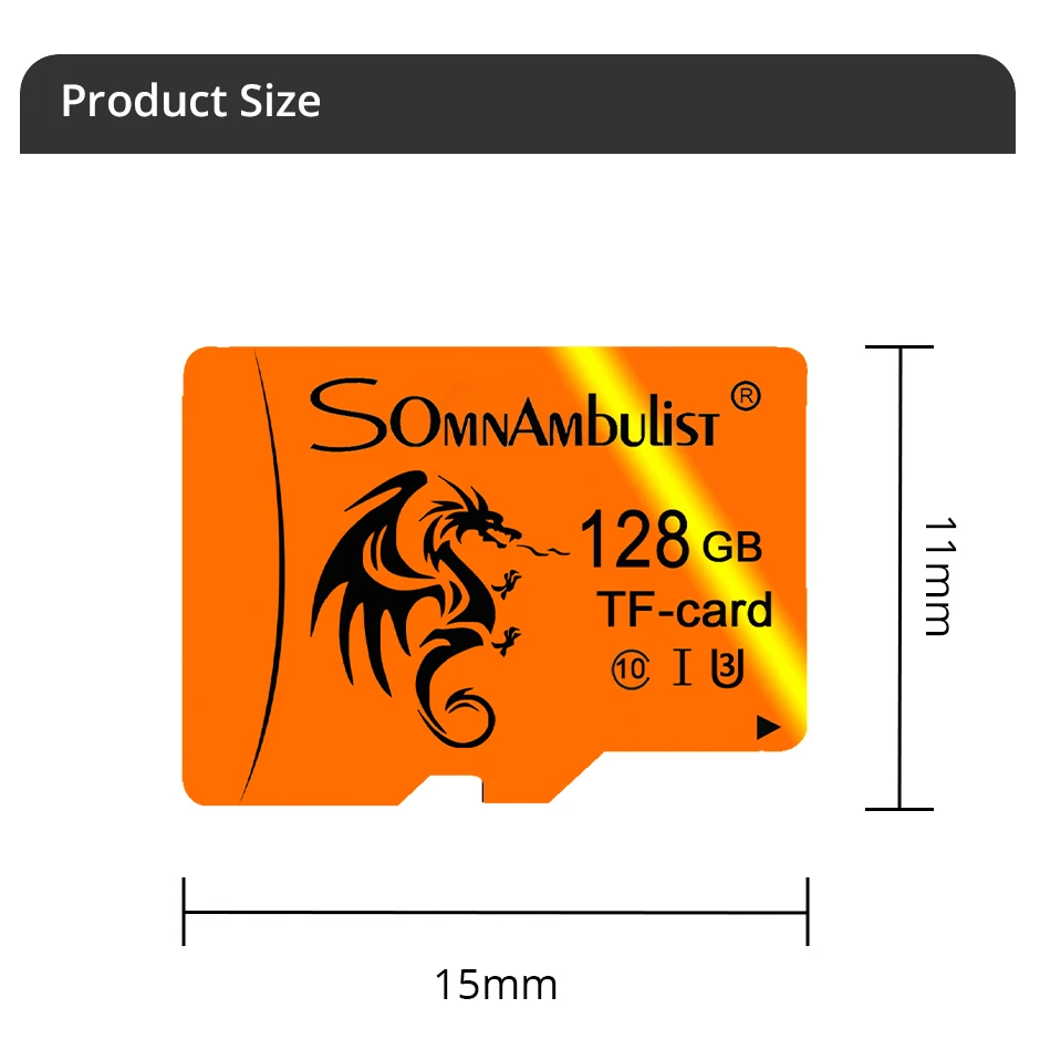 SomnAmbulist Hochgeschwindigkeitskarte 128 GB A1 für mobile TV-Speicherkarte 64 GB U3 TF-Karte 16 GB Mini-SD-Karte 32 GB U1-Speicherkarte 8 GB C10 – Detail 12