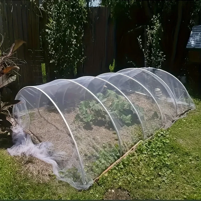 1팩 곤충망 HDPE 60 메쉬 투명 6x9피트 초미세 정원망 과일 채소 블루베리..