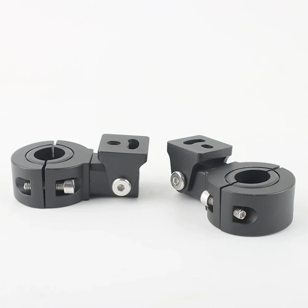 Adjustable Motorcycle LED Light Brackets Bumper Modified Headlight Mount Bracket Universal Mount Kit Internal Diameter 18-32mm motorcycle light bracket motorcycle headlight clamp motorcycle headlight mount