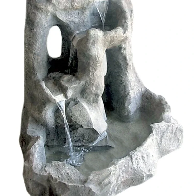 

Wholesale cheap and nice resin rock waterfall water fountain