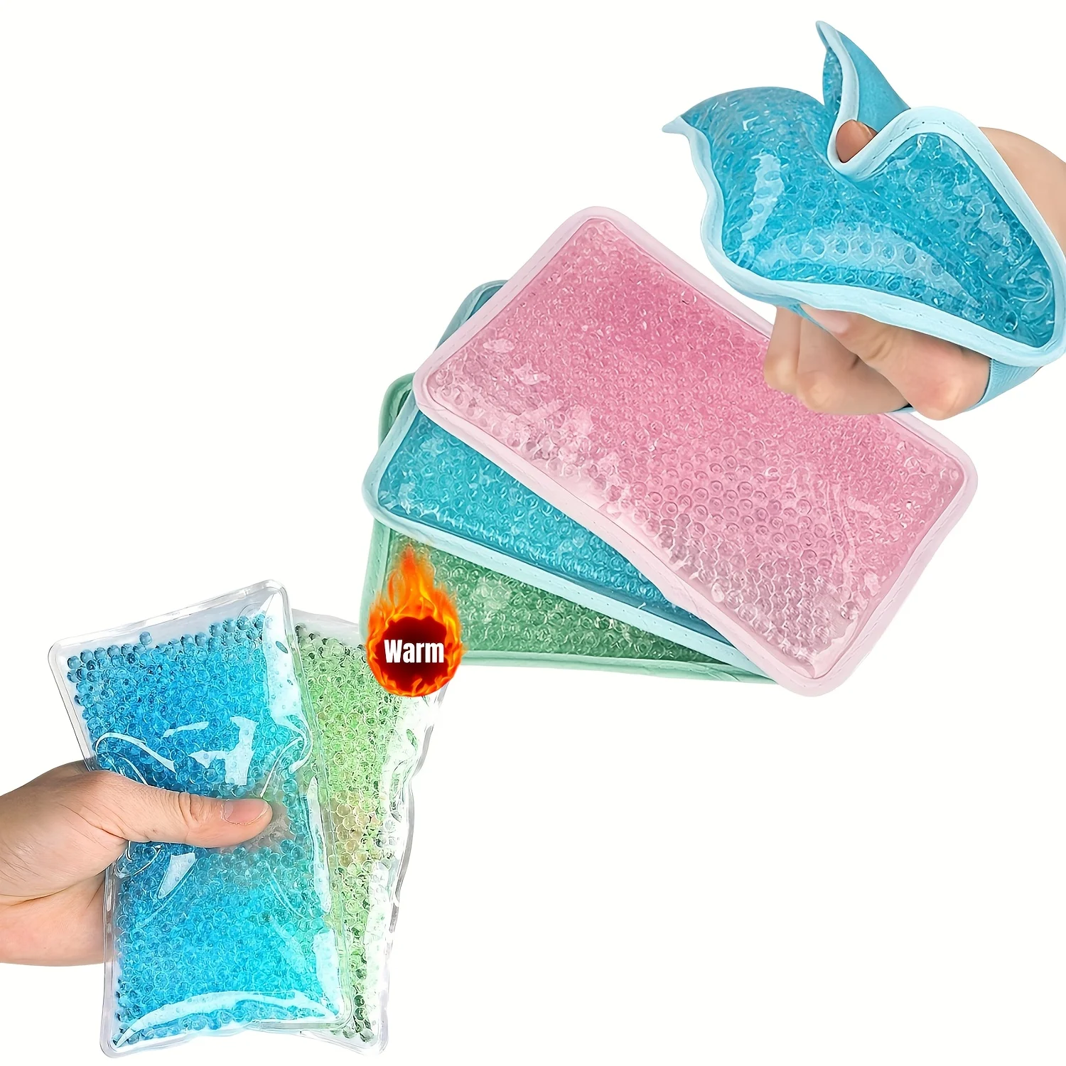 Gel Ice Pack for Injuries Reusable for Pain Swelling Injuries of Knee Shoulder Foot Back Heat & Cold Compress Bag Personal Care