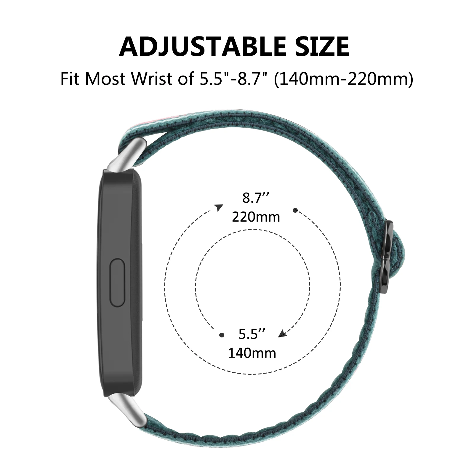 Sport Nylon Loop Strap - Elastic NFC Wristband Bracelet Accessory