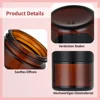 10Pcs Amber Glass Jars Straight Sided Cosmetic Jars Empty Cosmetic Containers For Cosmetic Cream Lotion 60ml Face Cream Bottles 3