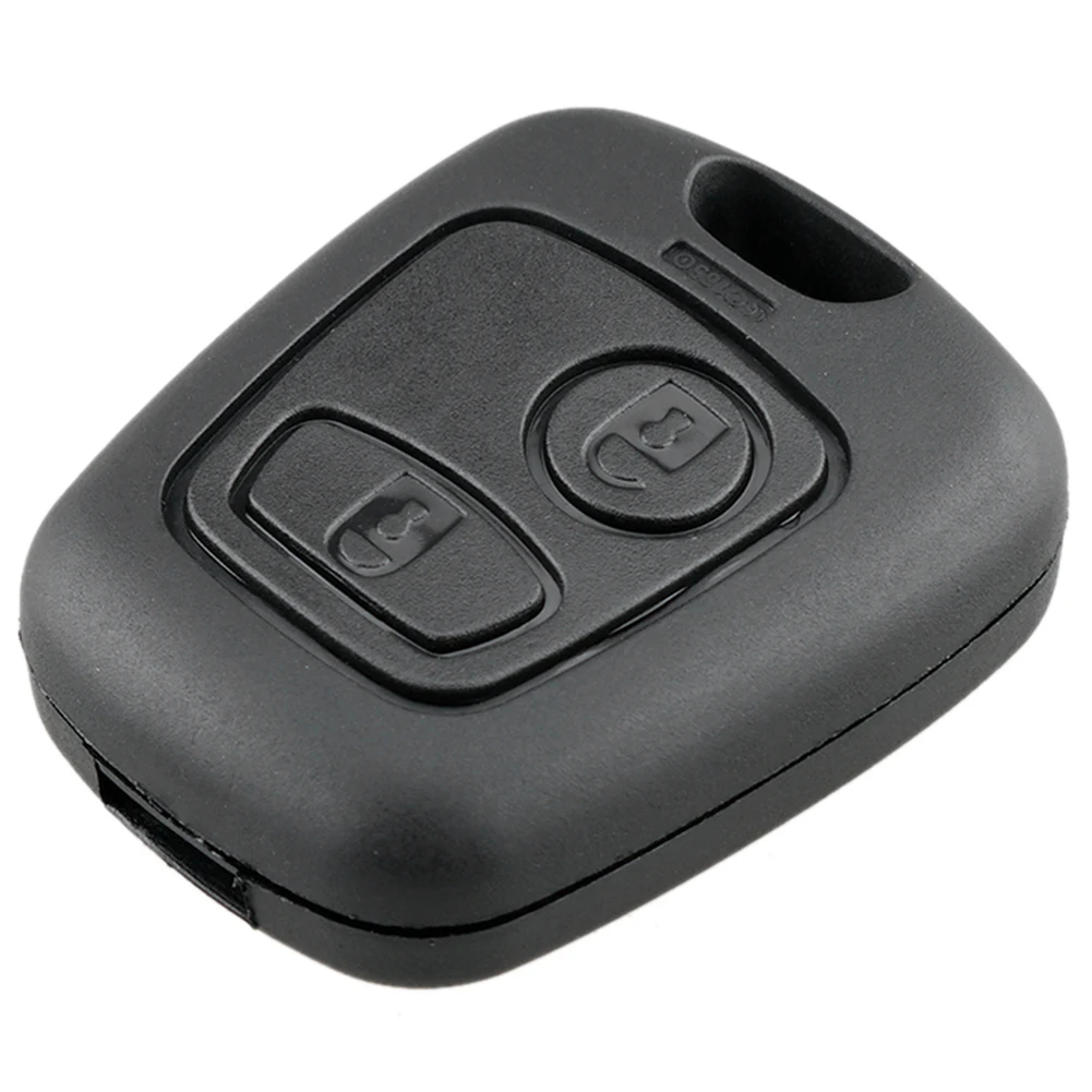 Practical Car Key Shell Replaceable ABS Remote Car Key Cover Anti-collision Button Key Shell Case Wear-resistant for Peugeot 206