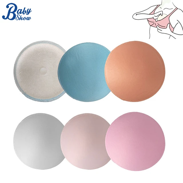 Littles&Bloomz Soft Bamboo Washable Reusable Nursing Breast Pad $2.99=4pcs  Breastfeeding Absorbent Waterproof Stay Dry Cloth Pad - AliExpress
