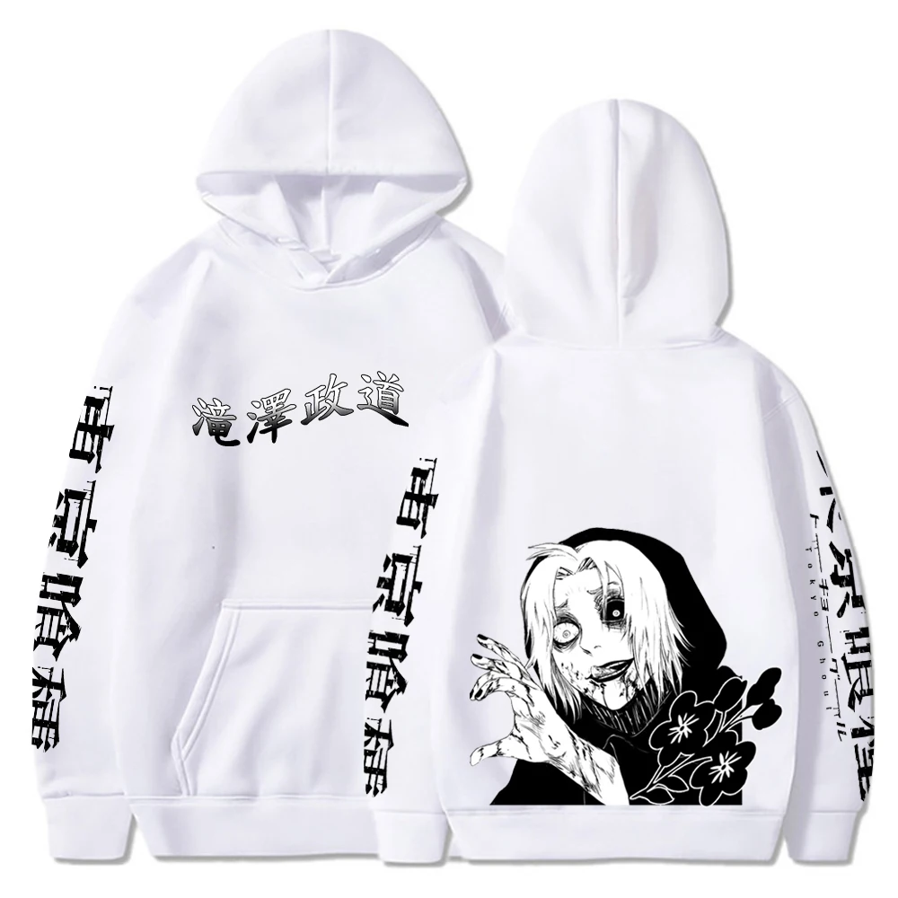 

2021 Japanese Anime Tokyo Ghoul Takizawa Seido Pritned Hoodies Hoodie for Men Women Tops Pullovers Streetwear Clothing