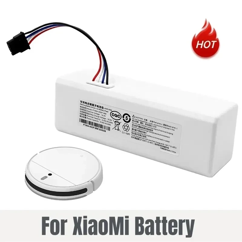 

Быстродействующий робот, батарея 14,4 В 12800 мАч для Xiaomi Mijia 1C STYTJ01ZHM