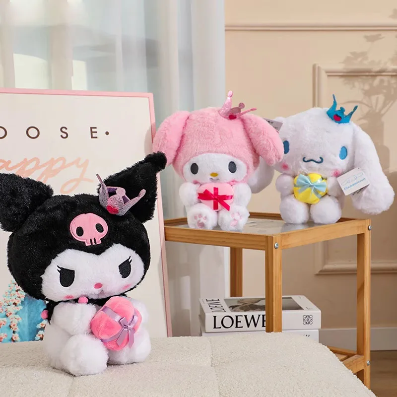 

Японская мультяшная кукла Sanrio Kuromi My Melody, декоративная подушка, Детская милая плюшевая игрушка, подарок для ребенка на день рождения