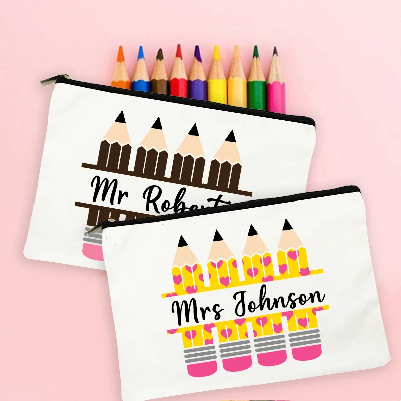 Teacher Pencil Pouch, Personalized Teacher Gifts, Teacher School