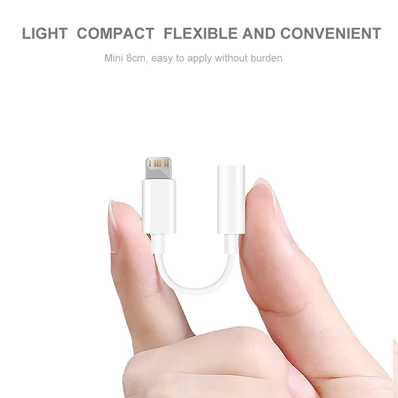 For iPhone to 3.5mm Headphones Adapter For iPhone13 12 11 Pro max x xr For iPad iPod Aux cable 3.5mm Jack Cable For ios Adapter iphone to type c adapter