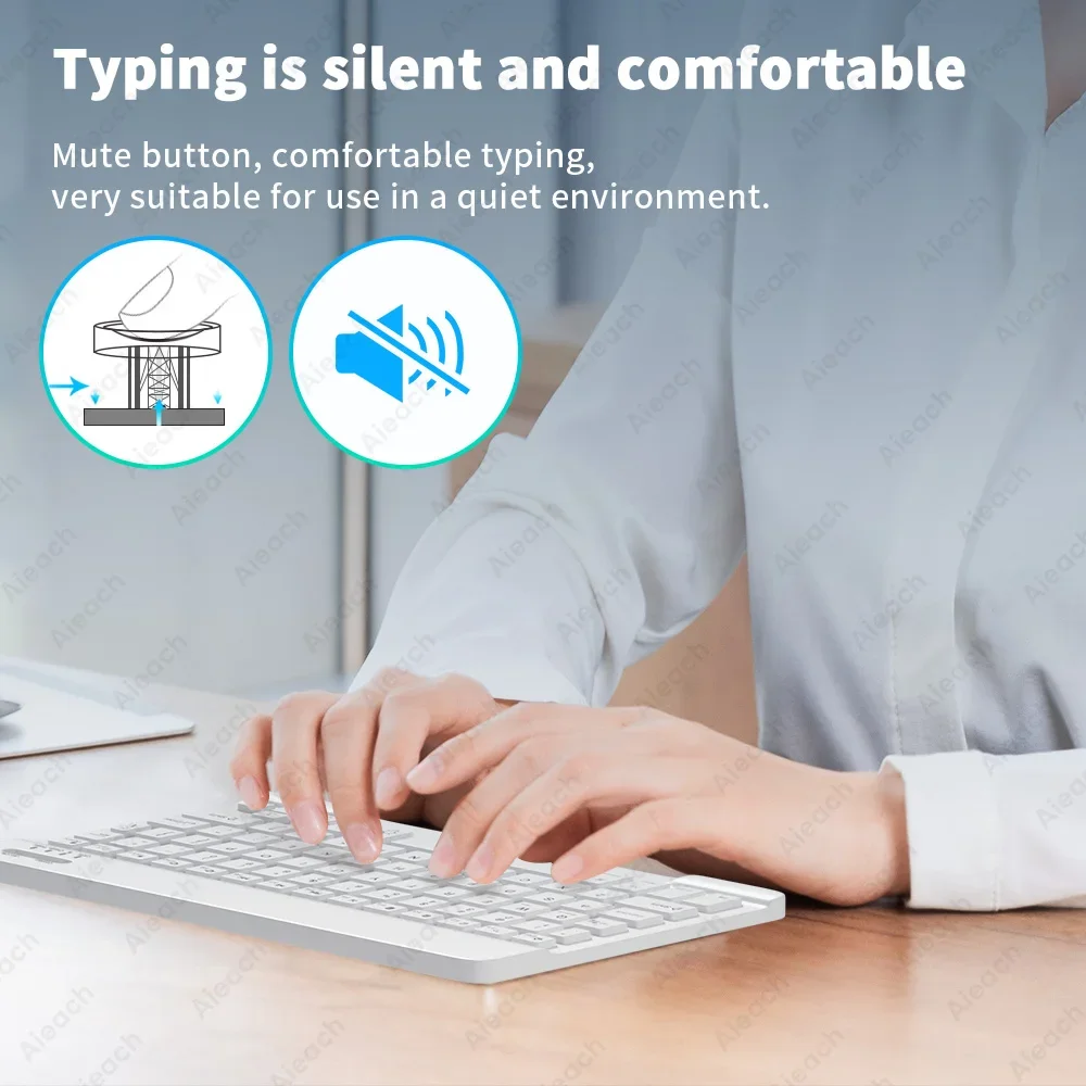 Keyboard For Tablet Android iOS Windows Wireless Mouse Keyboard Bluetooth-compatible Rainbow Backlit For iPad Phone
