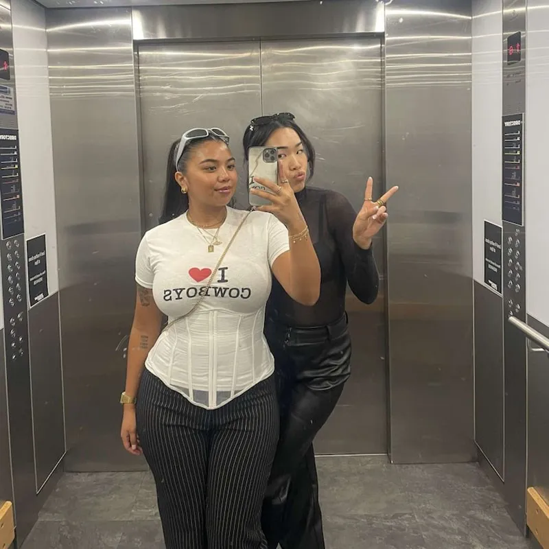 

Женский Свободный Топ Y2k в стиле Харадзюку, повседневный Универсальный милый модный топ с круглым вырезом и коротким рукавом, в стиле ретро, на лето