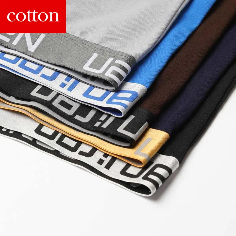 5Pcs Boxer Shorts Men's Underwear Sexy Panties Cotton Man Underpants Male U Convex Lingerie Wholesale Lots Free Shipping