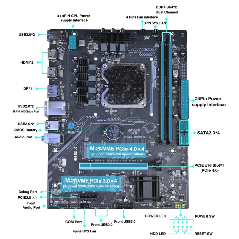 ERYING Xeon CPU 마더보드 세트 프로세서 W 11955M 통합 CPU 2.6GHz 8C16T 24MB DDR4 RAM LGA 1151 게임용 PC Completo