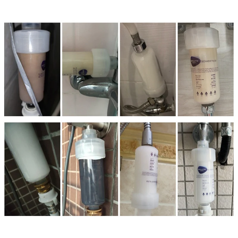 Description Picture 5 of item5 micron water purifier washing machine shower toilet Pre filter replaceable PP cotton Sediment Filter Kitchen Bathroom part