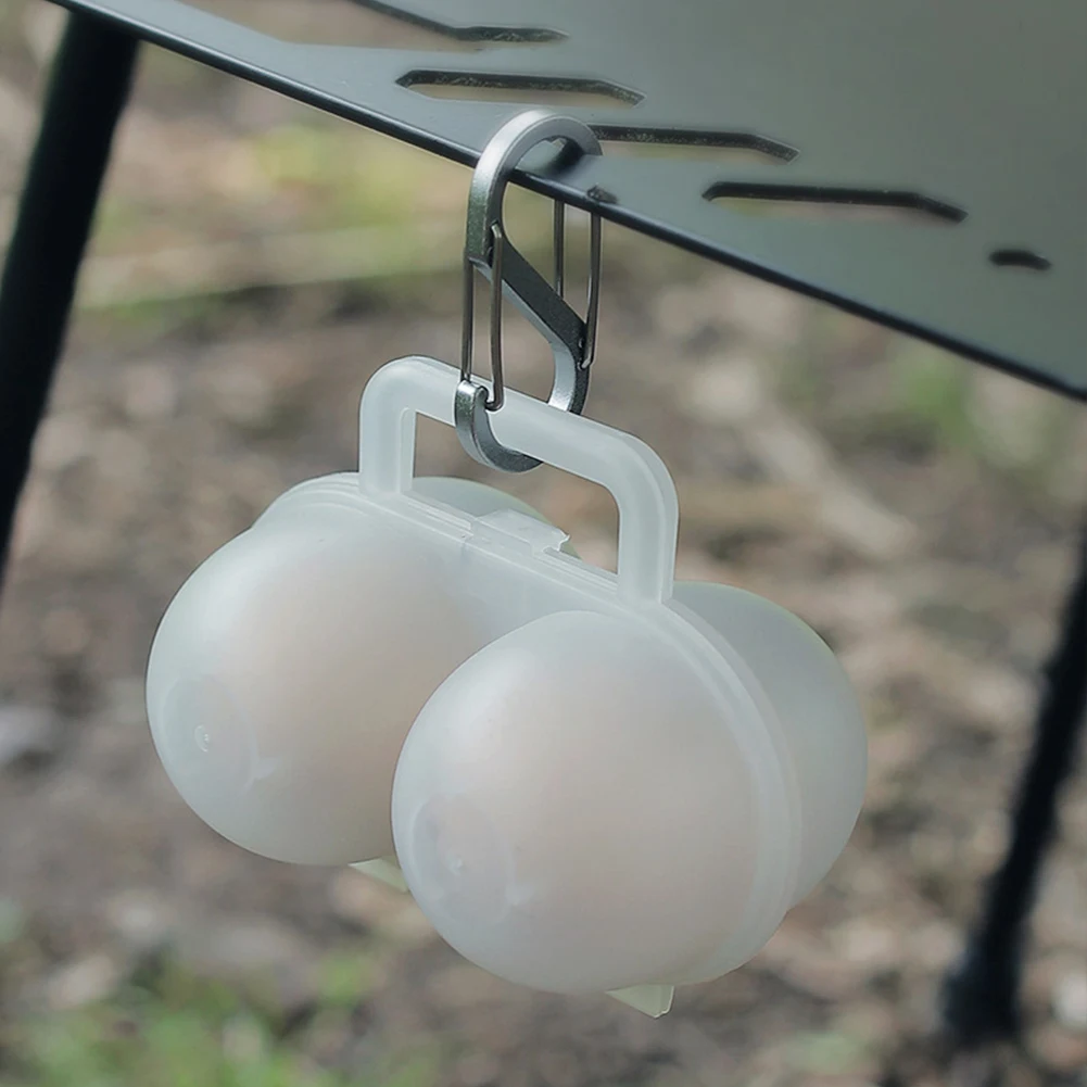 2 Grid Egg Box Portable Egg Holder Anti Shake Organizer Box Multifunctional Boiled Holder Case for Camping Picnic 1/2Pcs egg storage box egg cups holder