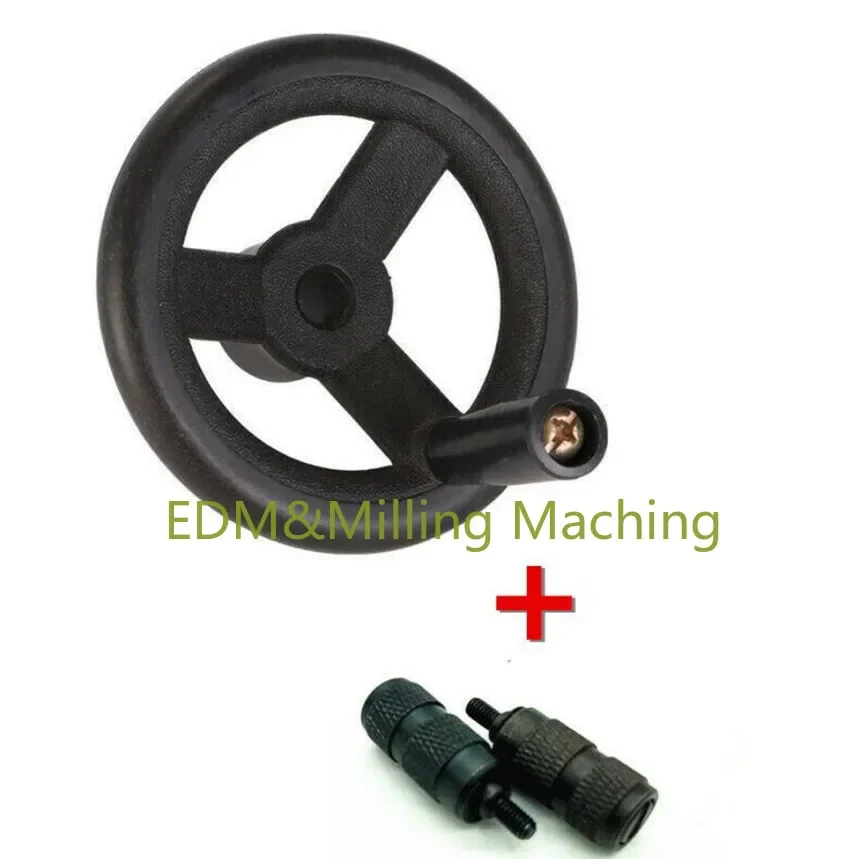 

CNC Milling Machine Feed Plastic Hand Wheel & 2x Reverse Knob MP6210 For Bridgeport Mill Part
