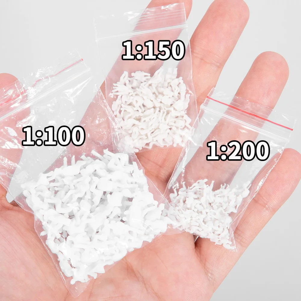Scale 1:87/100/150/200 Sitting White People Model ABS Figures Man For Train Passenger Scene Sand Table Diorama Materials