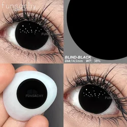 Vibrant Multicolored Cosplay Contact Lenses - Perfect (BLINDNESS - BLACK)