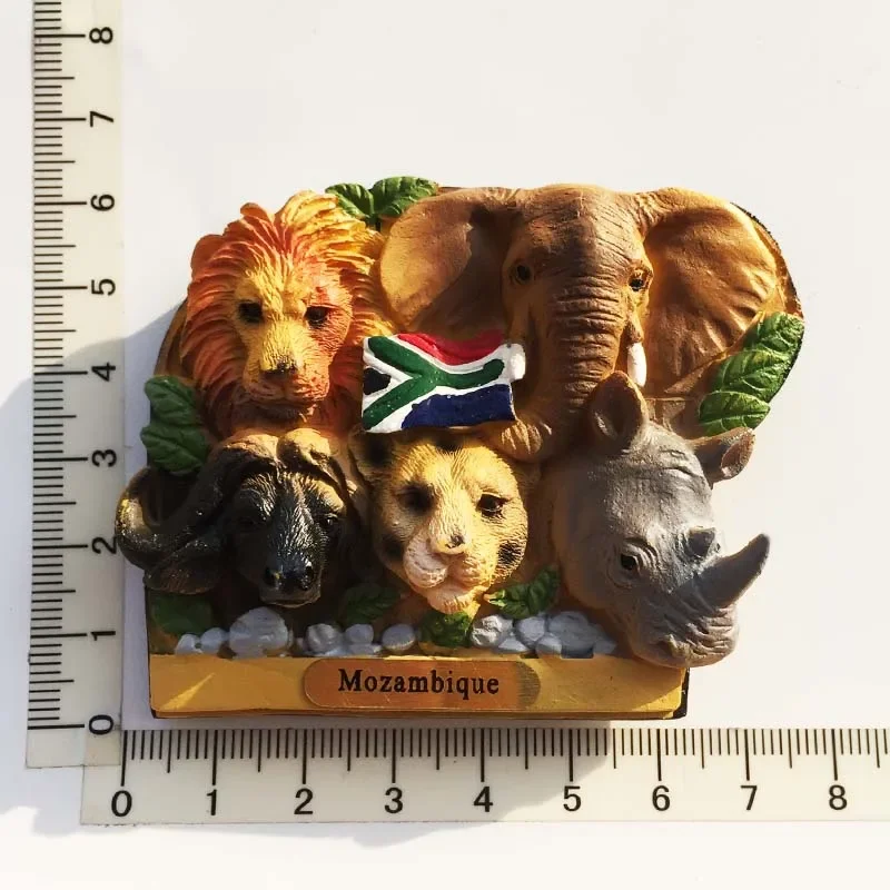 South Africa 3D Giraffe Fridge Magnet - Handmade Resin Souvenir Gift