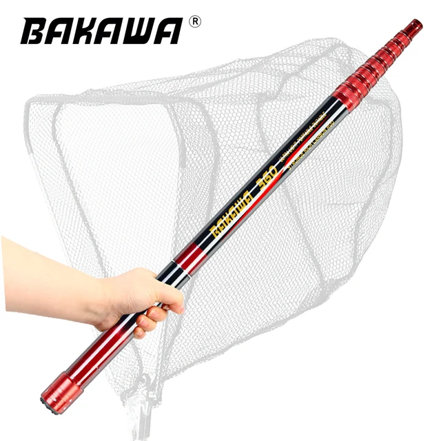 BAKAWA 2.1M 3.0M 3.6M 4.0M Fishing Net Telescoping Handle for Freshwater Saltwater  Fishing Ultralight Better Bending Accessories - AliExpress