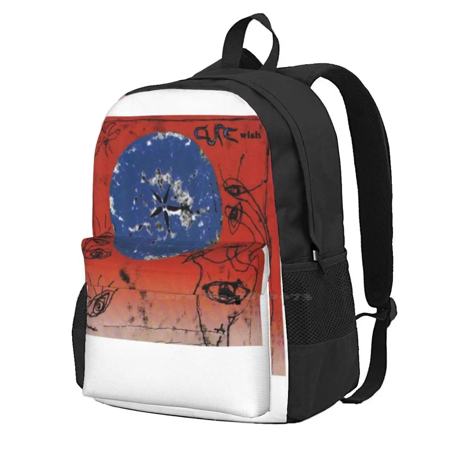 

The Cure'S Wish Album ( Multicolored ) New Arrivals Unisex Bags Student Bag Backpack Robertsmith Thecureband Simongallup