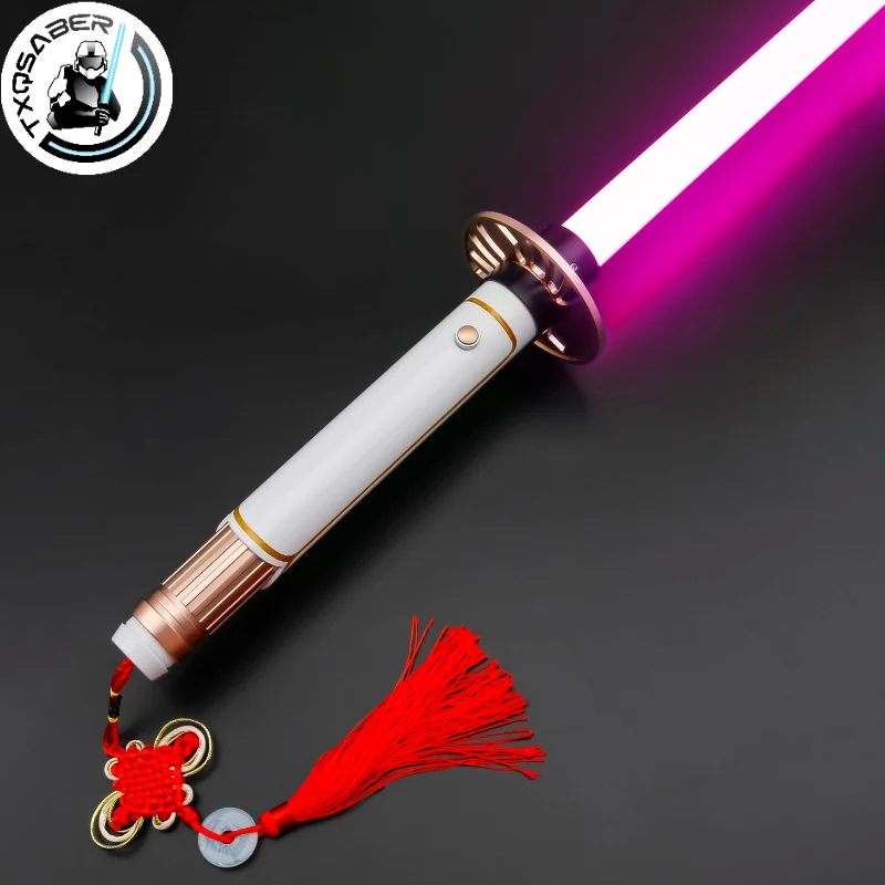 

TXQSABER Replica Lily Tora-Asi Heavy Dueling Lightsabers Bluetooth for SNV4 Custom Jedi Laser Sword Blaster Neo Pixel Kids Toys