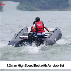 High Speed Boat with Air Deck Set 1.2mm Thickened Inflatable Boats for LUYA Fishing Platform Flathead Pontoon Boat Wearable Boat