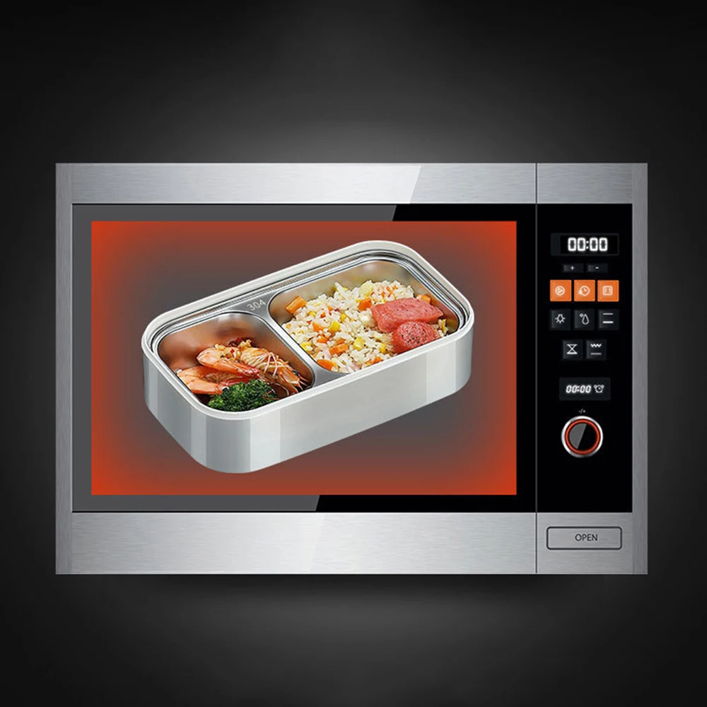 Lunch Box 1PC Stainless Steel Sealed Insulated Double-Layer That Students Can Heat In Microwave At Work