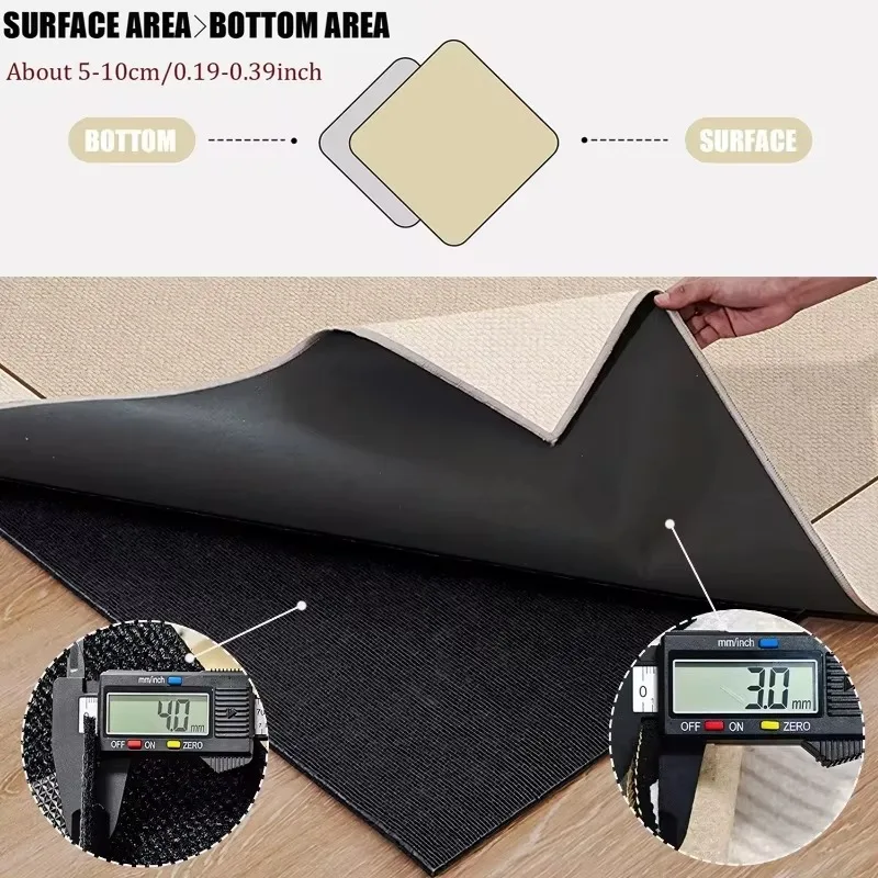 Double-layer Removable Washable Carpet for Living Room Simple Geometric Bedroom Bedisde Rug Home Sofa Coffee Table Mats Ковер 5