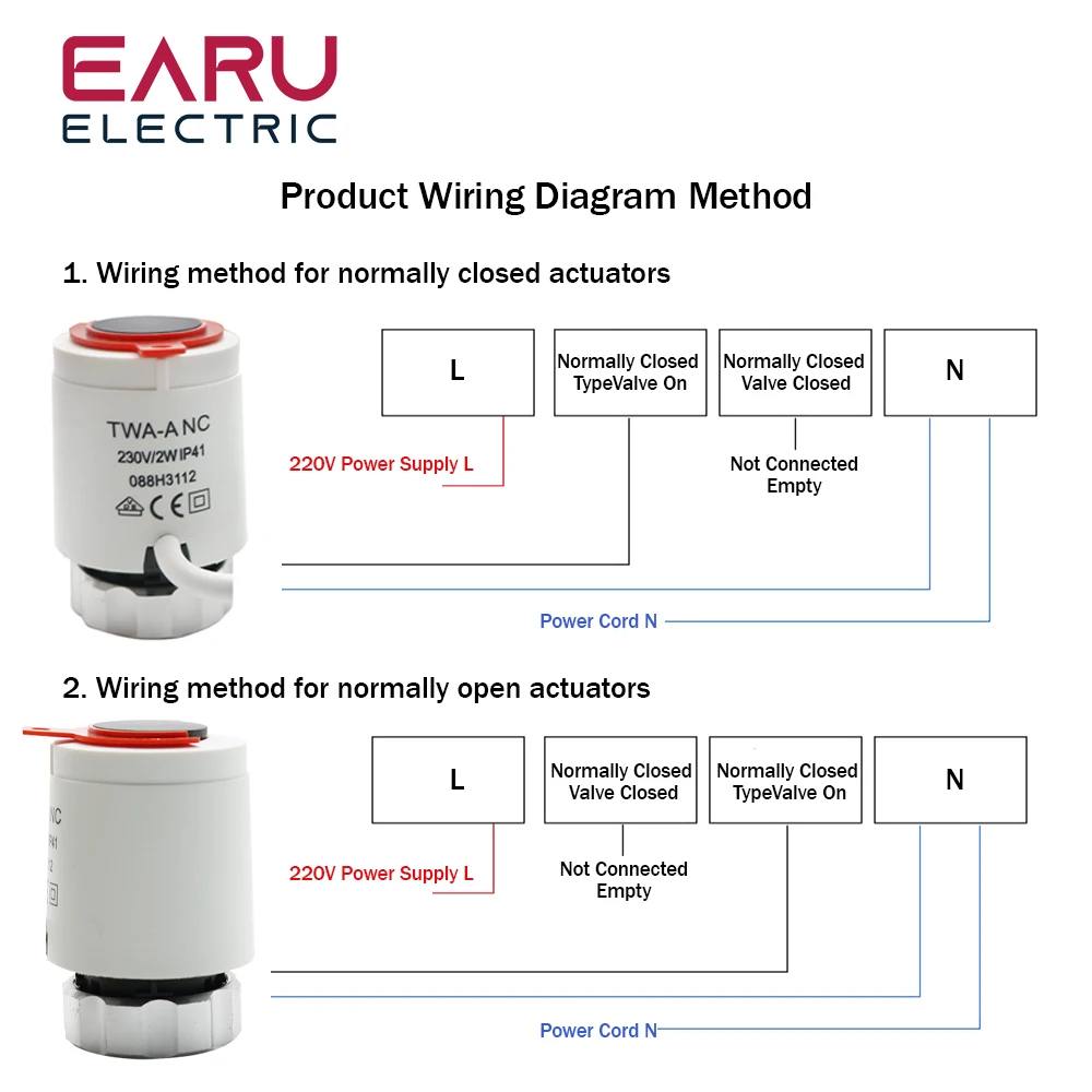  roowarmer – 3 way válvula termostática para radiador (con  sensor externo Sonda para radiador radiante M30 X 4.9 foot : Herramientas y  Mejoras del Hogar