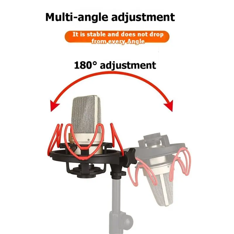 A13E-마이크 쇼크 마운트 ISKRM5 AT500 BM-700 마이크용 조절 가능..
