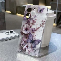 Vibrant Butterfly Flower Pattern Soft TPU Phone Case - Redmi Note 11 Pro 4G (T10834)