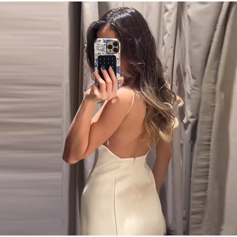 Mode Halter Mini Kleid Frauen Mit V-ausschnitt Ärmellose Pailletten Spitze Up Backless Plissee Kleider Sommer Chic Dame Strand Kleidung – Detail 10