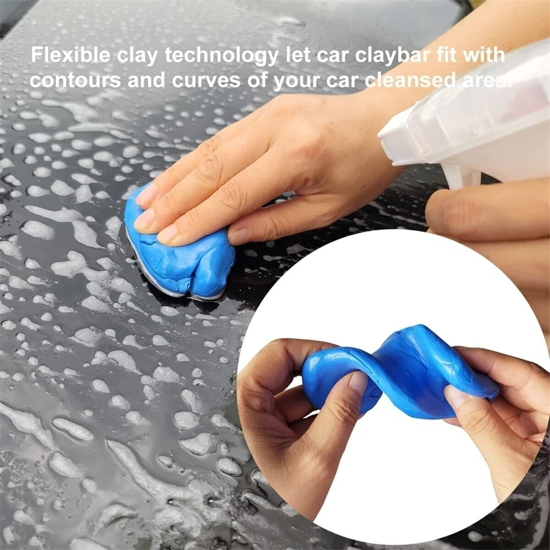 Clay Bar Car Detailing Cleaner Detail Cleaning Magic Mud Maintenance Cleaning Supplies Cleaning Magic Mud Car Detailing Cleaner Car Cleaning Tool Car Cleaning Clay Bar