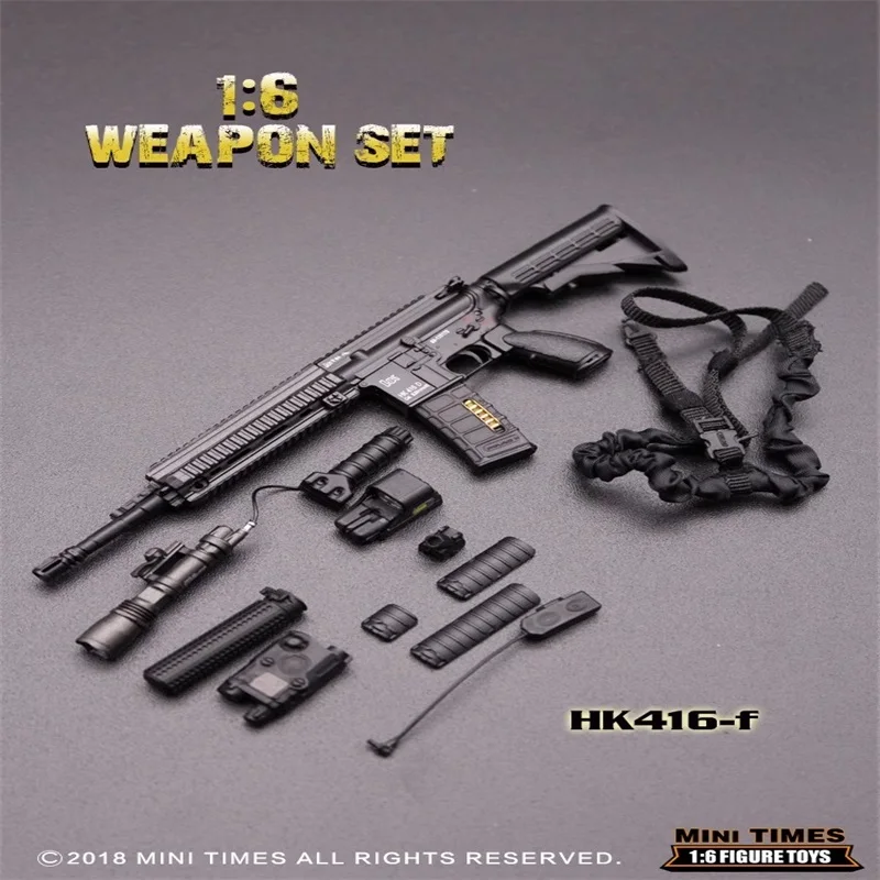 Little Mini Times Toys HK416 M4 1/6 Männlicher Soldat Plastik-Mini-Gewehrmodell Spielzeugzubehör Passend für 12'' Actionfiguren Auf Lager – Detail 19