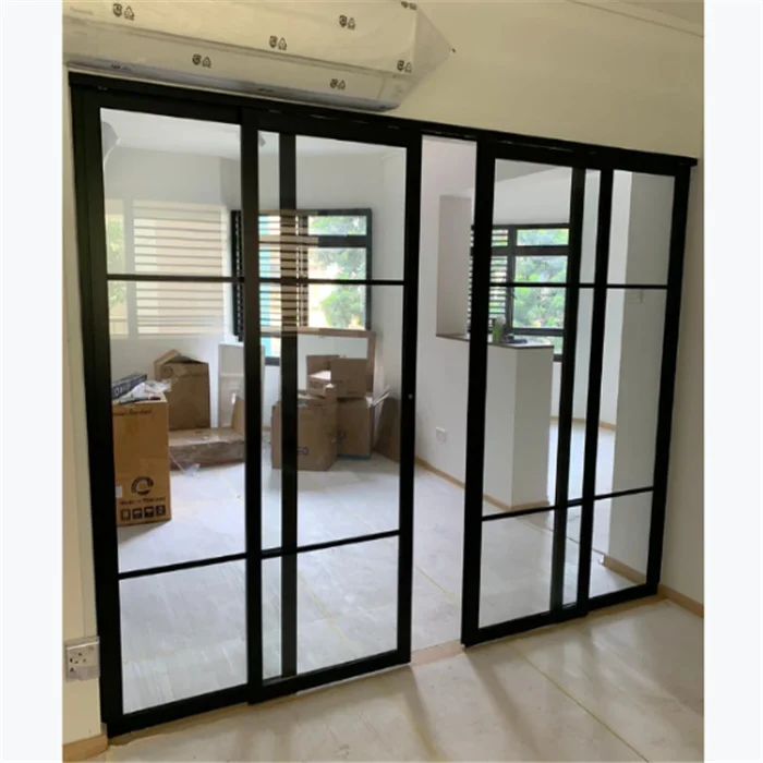 

CBMmart North American Canada Aluminum Frame Four Panels Exterior Sliding Doors Glass Patio Doors