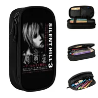 Silent Hill Heather Pencil Cases Horror Game Pen Box Pencil Bags Girls Boys Big Capacity Students School Gift Pencilcases 1
