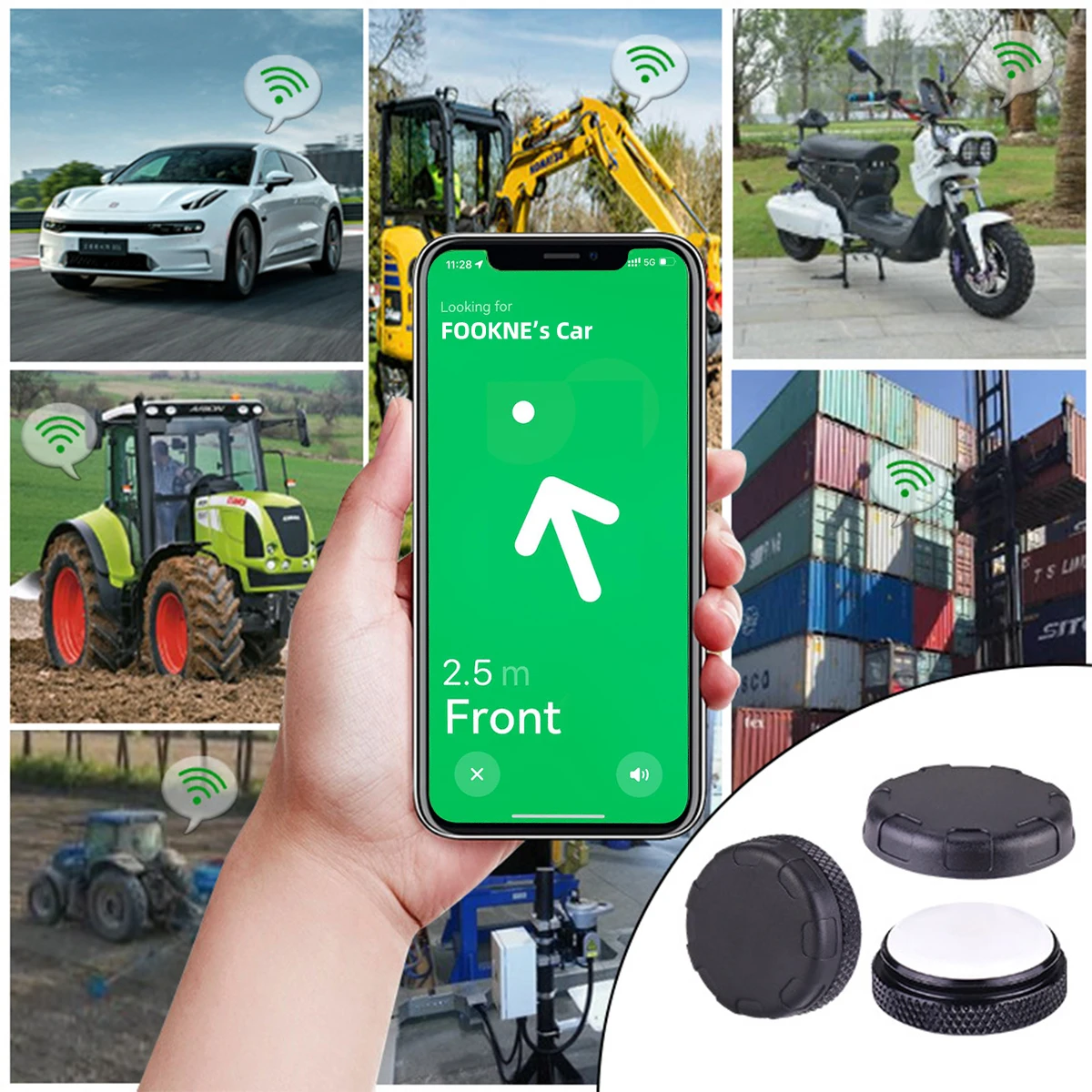 Magnetic Waterproof Airtag Protective Case - Anti-Loss Device Locator Holder