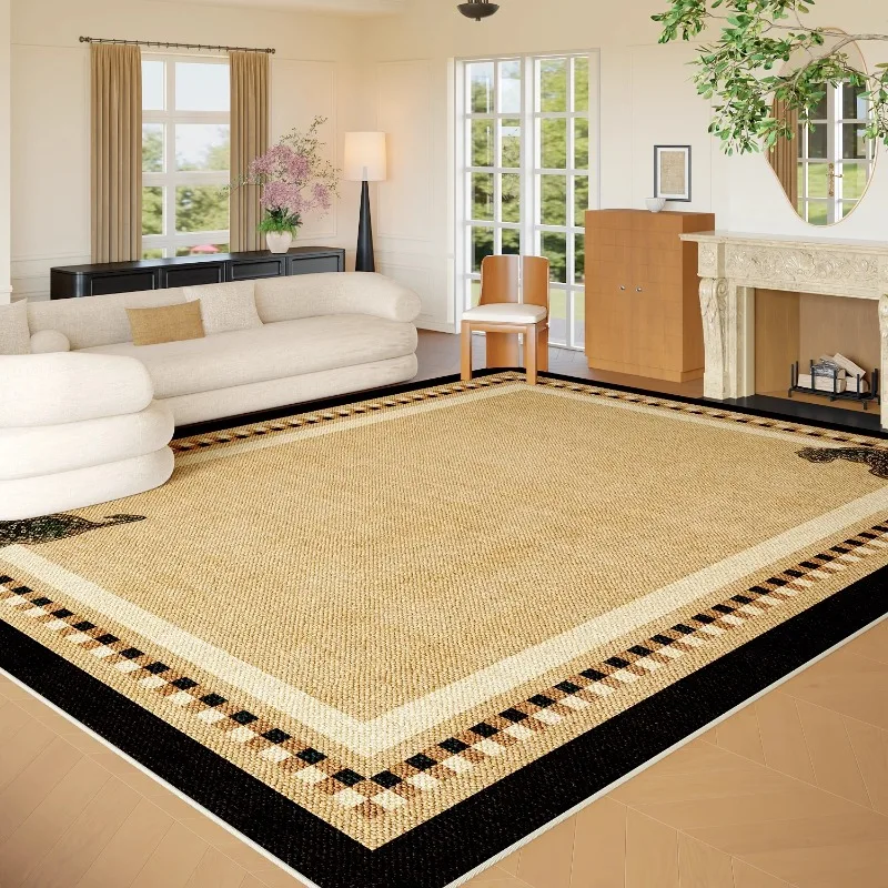 Vintage Brown Living Room Carpet Large Area Luxury Animal Print Bedroom Rug Fashion High-end Home Decor Coffee Table Sofa Mat 러그