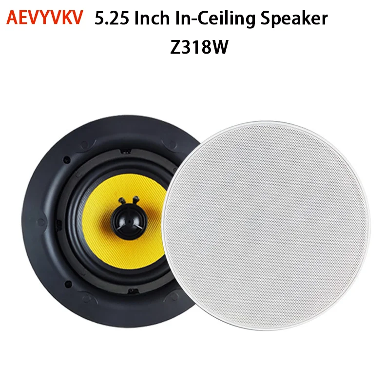 

Home Theater 5.25 Inch 20W Frameless Ceiling Speaker Dustproof Flush Mount Passive Music Loudspeaker Audio Sound System Bedroom