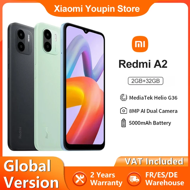 XIAOMI Redmi A2 - 32 GB - 4G - Negro - Xiaomi