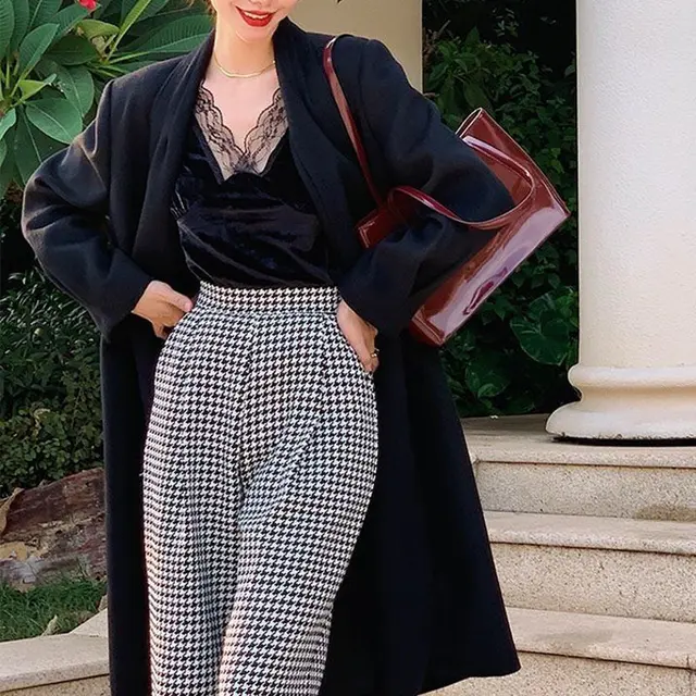 Pantaloni Donna Business - Gamba Dritta, Vita Elastica - Comodi Per Lavoro E Casual - Foto 8