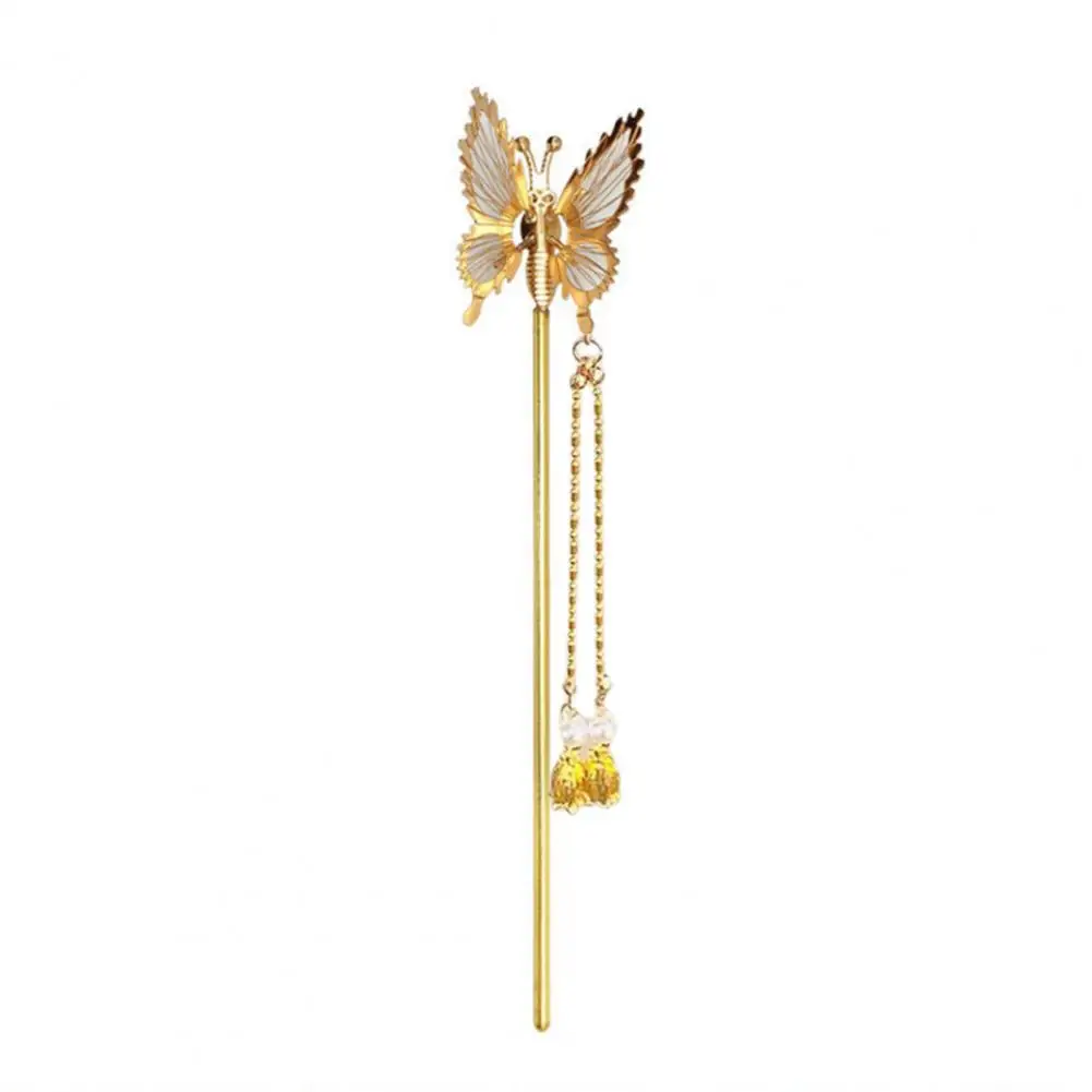 

Geometric Beautiful Butterfly Shape Lady Hairpin Party Hair Jewelry Female Lady Hair Stick Faux Pearl Hair Accessories