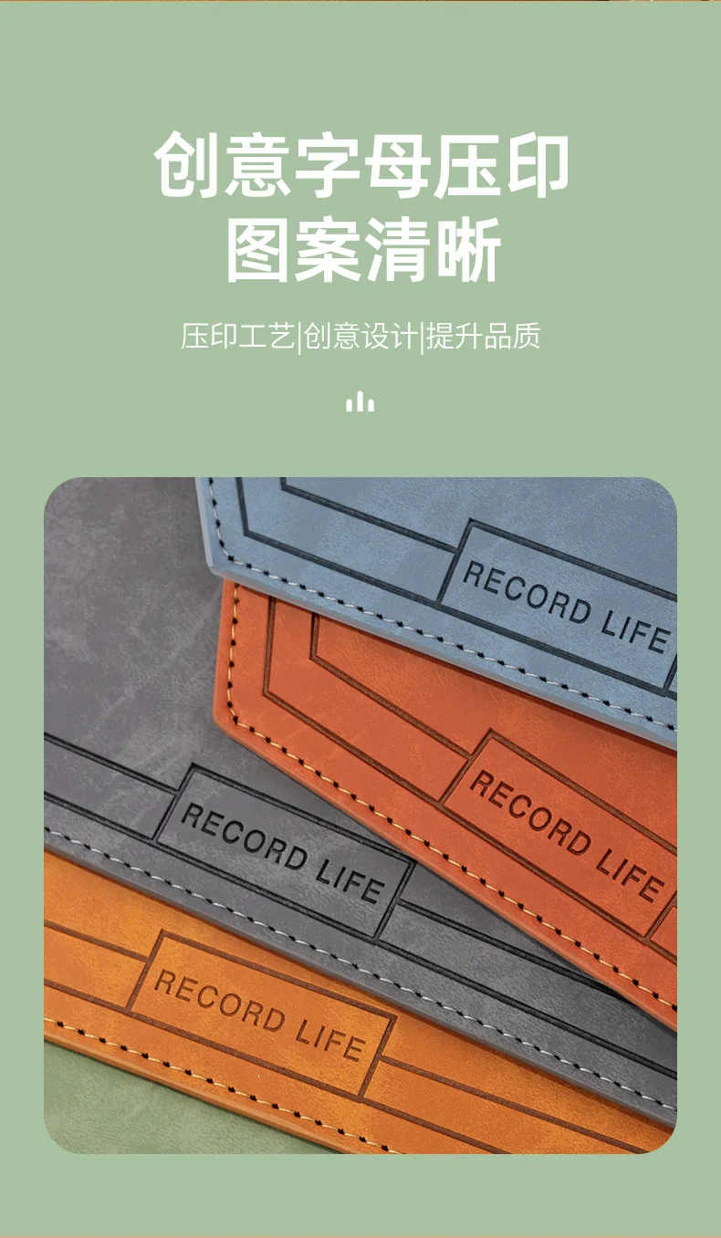 three-fold A5 loose-leaf notebook 160-page 100G thickened paper inner core replaceable