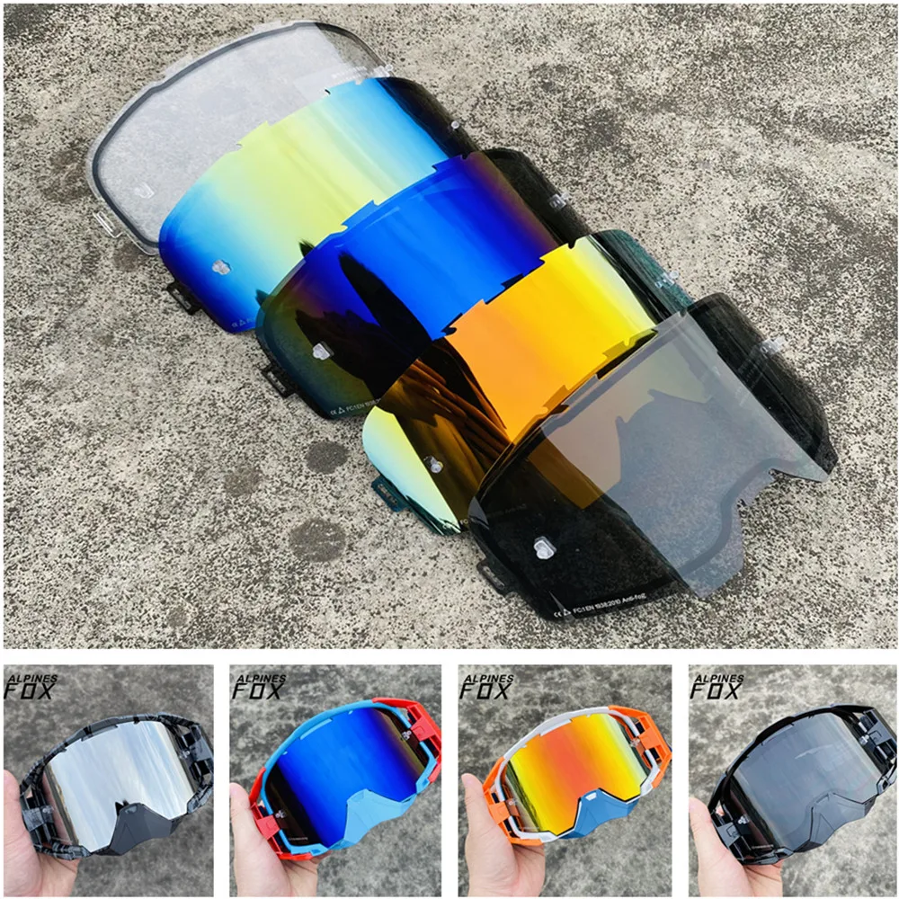 Enhanced Motorcycle Goggles Replacement Lenses - Transparent Mirror Finish